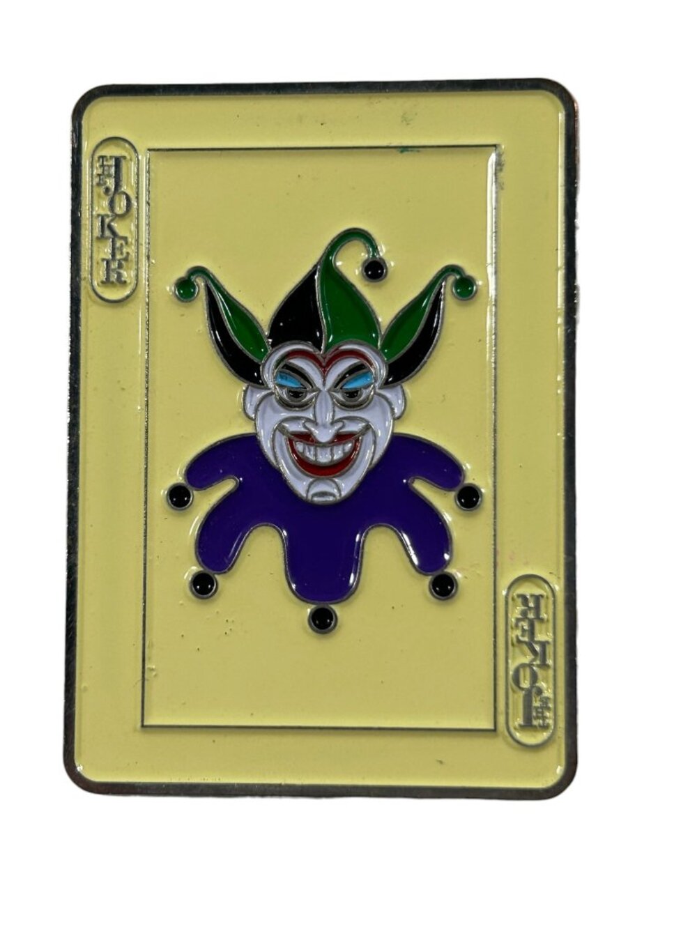 DC Comics Joker Playing Card Enamel Pin Batman Villain Jester 2 Inch